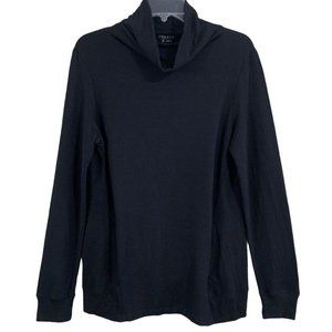 Theory Turtleneck Sweatshirt Top Sz M Pima Cotton